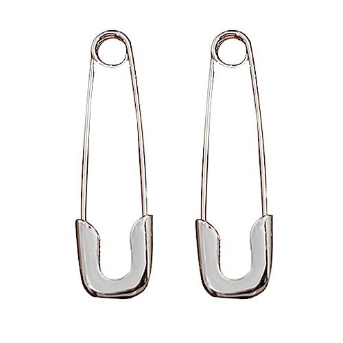 Safety Pin Earrings for Women,Punk Paper Clip Dangling Paperclip Earrings Safety Pin Cartilage Earrings Cute Fashion Jewelry Gifts