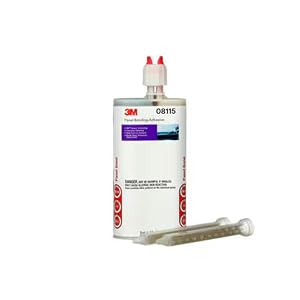 3M Panel Bonding Adhesive 08115 OEM Recommended Two-Part Epoxy 200 mL Cartridge Bonds Metal Composites for Auto Body