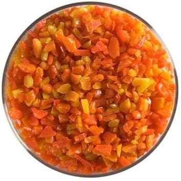 Bullseye Glass Frit Orange Coarse Transparent 1lb. 90 COE