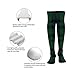 PUYWTIY Soft Thigh High Socks, Green Scottish Tartan Check Plaid Funny Stockings Elastic Over the Knee Sock Non Slip Long Tube Stocking Fashion Costume Accessories