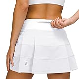 MCEDAR Athletic Tennis Golf Skorts Skirts for Women with Pocket Workout Running Sports Pleated Skirt
