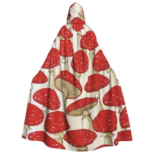 Cape à capuche champignon pour fête de Noël et soirées déguisées à thème fantastique