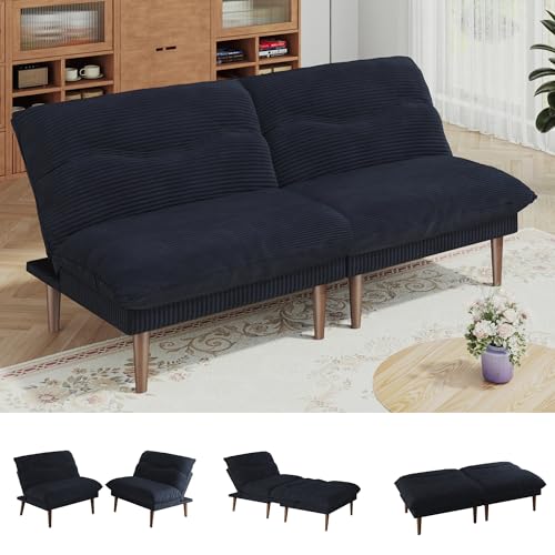 DreamDashio Futon Sofa Bed, 4 in 1 Multi-Functional Futon Couch