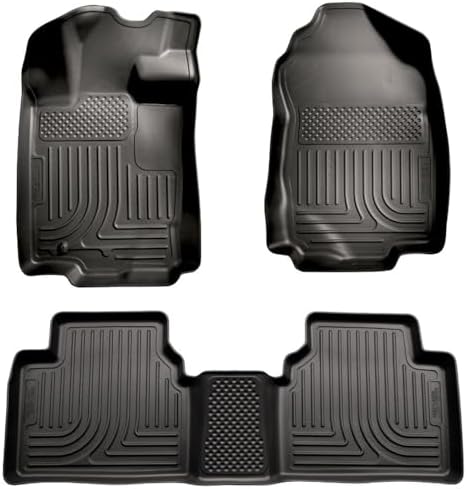 HUSKY LINERS Weatherbeater | Passend für 2010–2012 Ford Fusion/Lincoln MKZ, 2006 Lincoln Zephyr, passend für 2010–2011 Mercury Milan, Front & 2nd Row Liner - Schwarz, 3 Stück | 98361