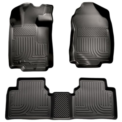 Husky Liners 98361 Fits 2006 Lincoln Zephyr, 2010-12 Ford Fusion, 2010-12 Lincoln MKZ, 2010-11 Mercury Milan - Front Wheel Drive Weatherbeater Front & 2nd Seat Floor Mats