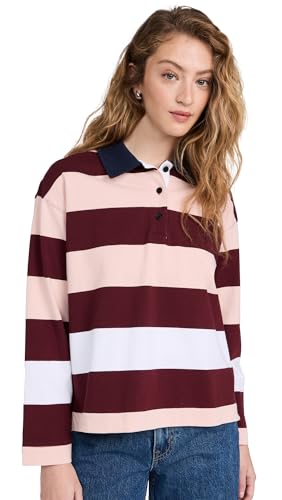 Polo de rugby Hannah Madewell pour femme confectionné en maille de coton premium