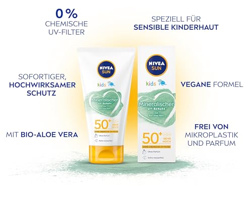 Mineralische Sonnencreme Nivea Sun Kids mit LSF 50+ für Kinder