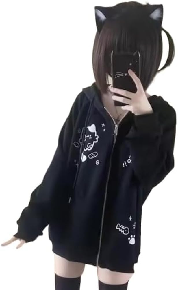 Amazon.com: Xojbzoo Women's Y2K Zip-Up Hoodie Oversized
