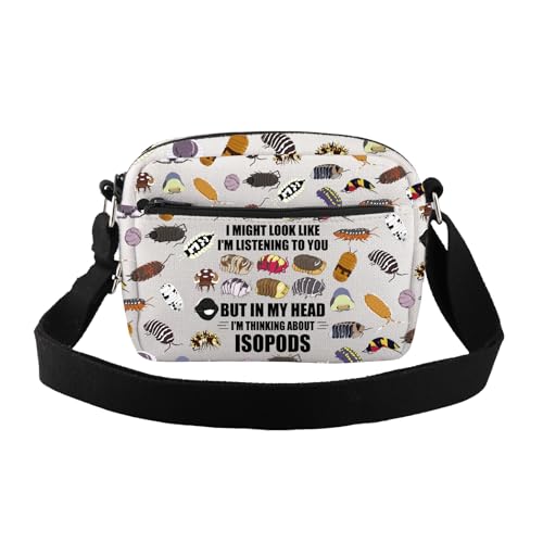 CMNIM Isopod Crossbody Bag Insect Pill Bug Gifts for Bug Lovers Entomologist Gift Roly Poly Insect Gift Science Teacher Purse4