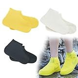 【Hochwertiger Regen Schuhüberzieher】Halten Sie Ihre Schuhe bei Regen trocken und sauber mit unseren hochwertigen Regen Schuhüberziehern. Hergestellt aus wasserdichtem, sind diese Überzieher leicht, verdickt und verschleißfest