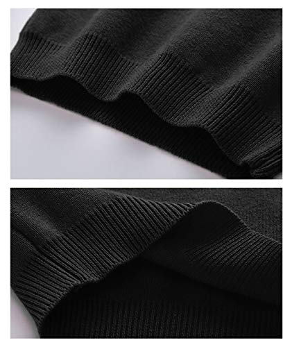 Happy Cherry Childhood Toddler Boys Girls School Uniform V Neck Cardigans Sweater Vest 4-5T Black