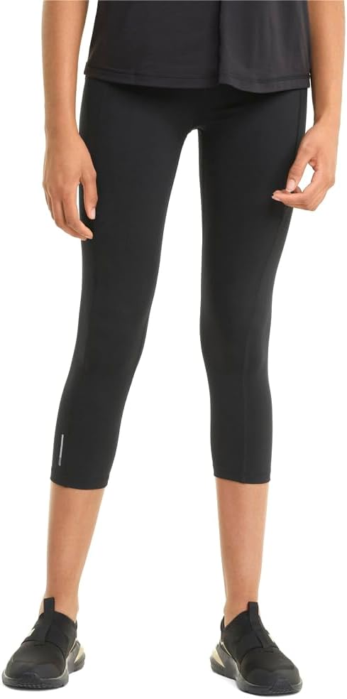 PUMA Womens Favorite 34 Athletic Leggings Training Casual Moisture Wicking - Black - Size M