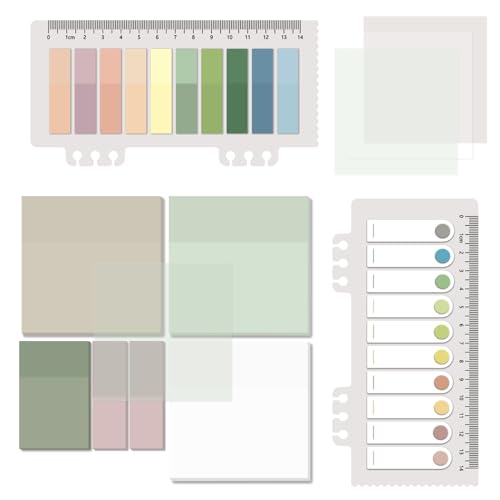 BAYTORY 700 Sheets Transparent Sticky Notes, Clear Waterproof 3 x