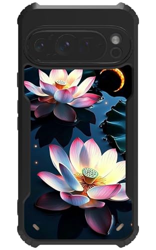 RWUTYTIUL for Google Pixel 9 Pro XL 6.8" Case, Lotus Moon