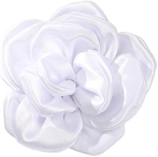 Pinza para el pelo con forma de flor y lazo de color liso para vacaciones, primavera, carnaval, cola de caballo, flequillo, horquilla para niña
