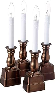 Boston Warehouse Allure Adjustable Height Indoor Flameless Window Candles with Timer, Set of