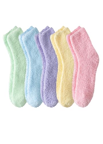 Runyizhenzhi Warm & Cozy Gifts for Women, Fluffy Fuzzy Sock, Plush Sleeping Slipper Socks - Soft Warm Fabric