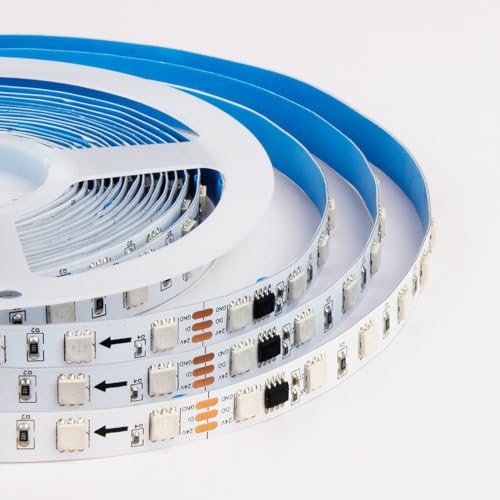 Tira de LED RGB LGIDTECH 5 m WS2815 chip direccionable miniatura 4