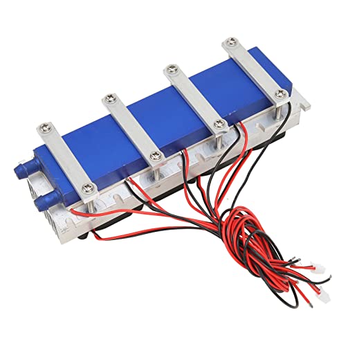 LOCADENCE DC12V 288W zestaw do układu chłodzenia chłodniczego, półprzewodnikowe urządzenie chłodzące powietrzem 30A z 4 wentylatorami, DIY termoelektryczny moduł chłodnicy
