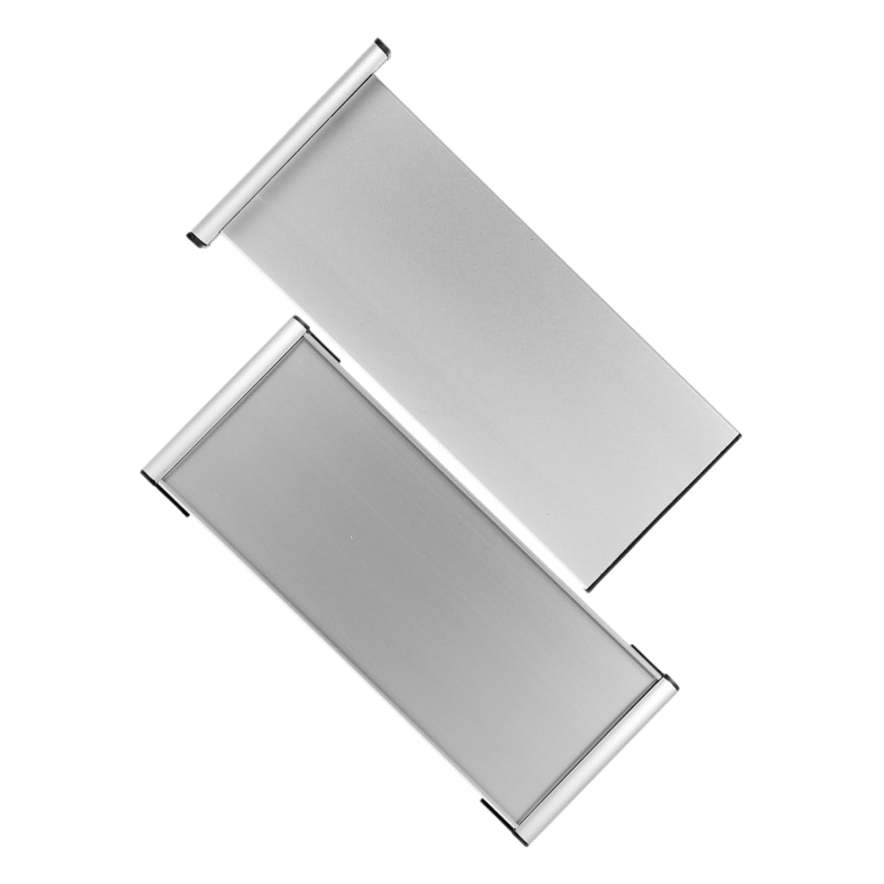 Plaques de porte nominatives aluminium double face signalétique bureau maison