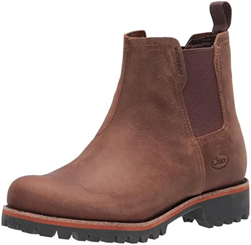Chaco Women's Fields Chelsea Waterproof Boot, Chestnut Brown, 8