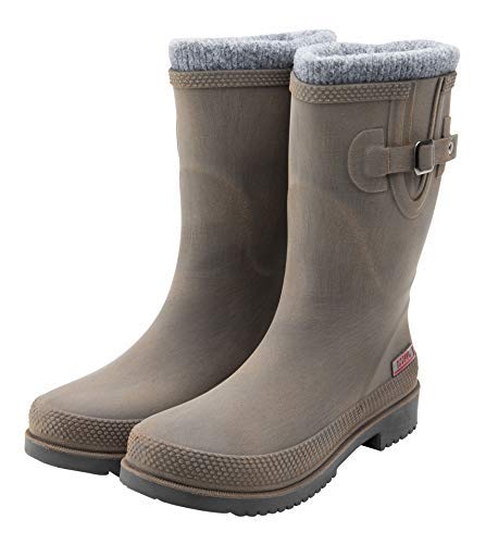 DOGGO Herren Lotte Winter Gummistiefel, Braun, 37 EU