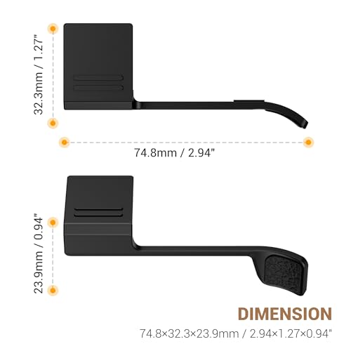 Image of X-E5 Thumb Grip w Shutter Button & Full-Coverage for Fujifilm XE5 - Silver