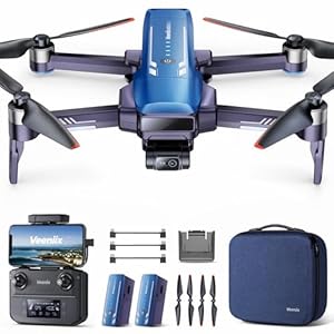 V11PRO Drone with 8K Camera for Adults, 3-Axis Gimbal Drone with 4K/30fps Video, 1/2 CMOS Sensor, 80min Flight Time with 2 Batteries, 6KM Video Transmission Quadcopter, Professional Drone