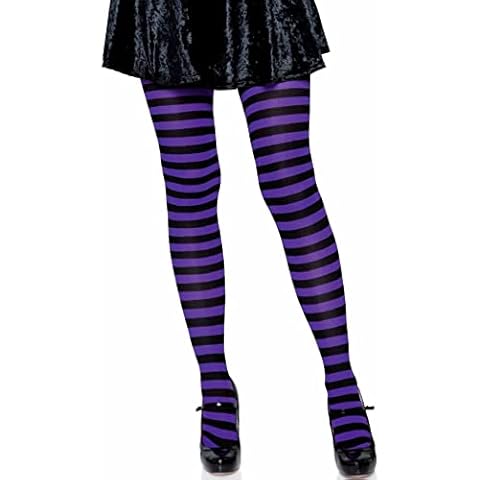 Medias de rayas para disfraces de bruja Leg Avenue Cover
