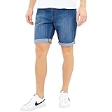 100 % Baumwolle Brave Soul Herren Uganda Mid Denim Shorts – M