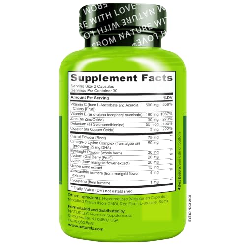 NATURELO AREDS 2 Eye Vitamins
