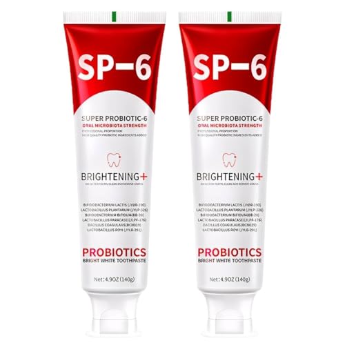 OIXYAZ Dentifricio sp 6,dentifricio probiotico,contenente 6 Tipi di probiotici,Illumina e