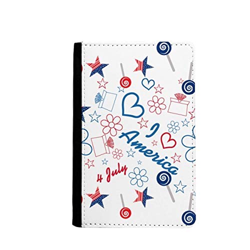 Étui portefeuille de voyage pour passeport imprimé coeurs étoiles fleurs