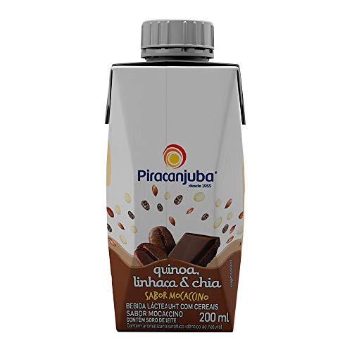 Bebida Láctea Quinoa Linhaça e Chia Sabor Mocaccino Piracanjuba 200ml