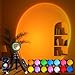 Kangtaixin Lampe Coucher de Soleil - Sunset Lamp Multicolore à LED Commande par Bouton et Application, Rotation à 360 Degrés pour Chambre, Photographie, Fête, Tiktok Live, Décoration de Pièce