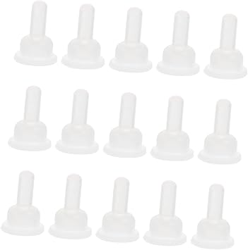balacoo 50pcs Silicone Pet Pacifiers Kitten Bottle Nipples for Pet Feeding Including Cat Rabbit Puppy and Small Animal Nipples