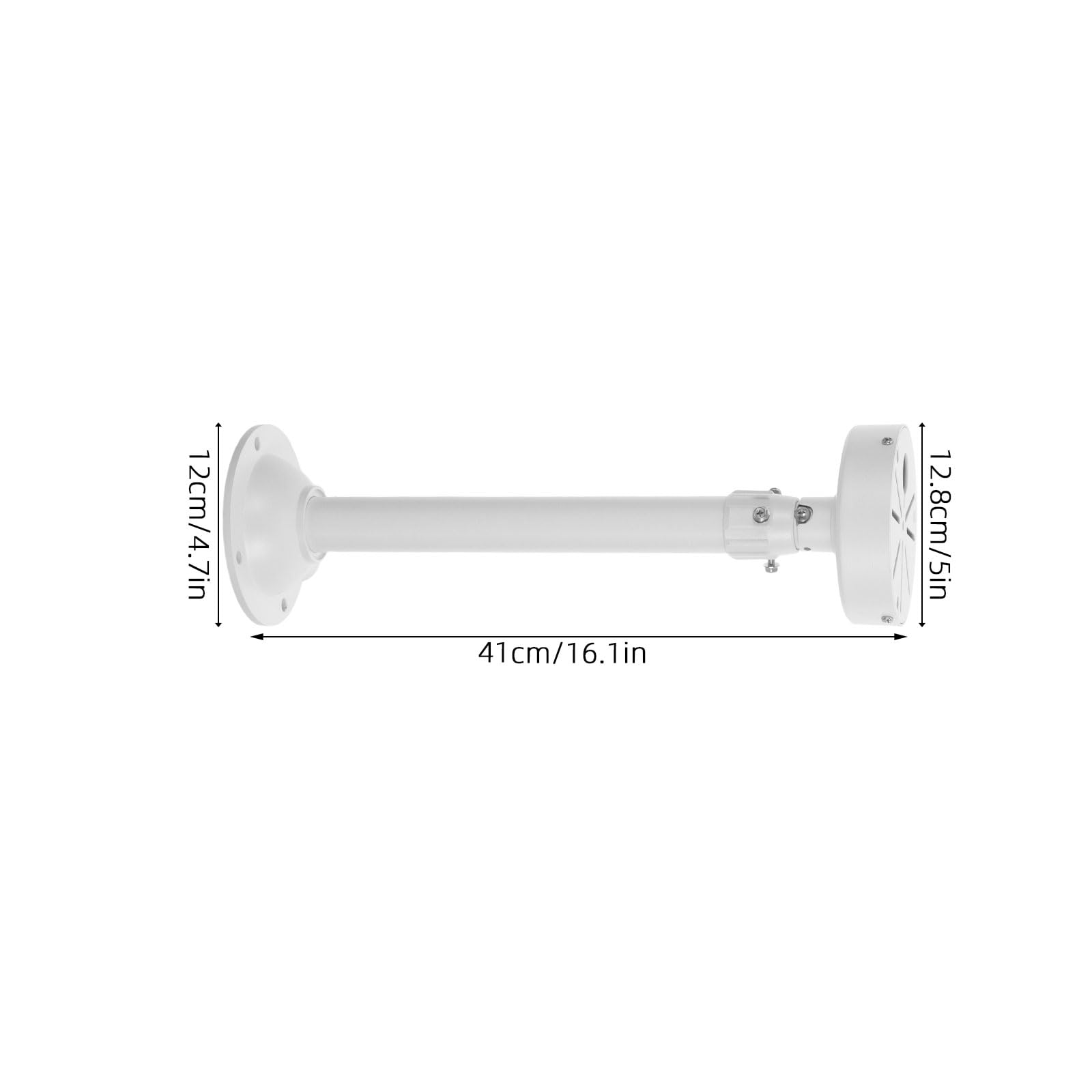 Support Télescopique pour Caméra de Sécurité en Alliage D'aluminium, Réglable 30-60 Cm, Support Mural pour Caméra Dôme Intérieure et Extérieure, Fixation Robuste