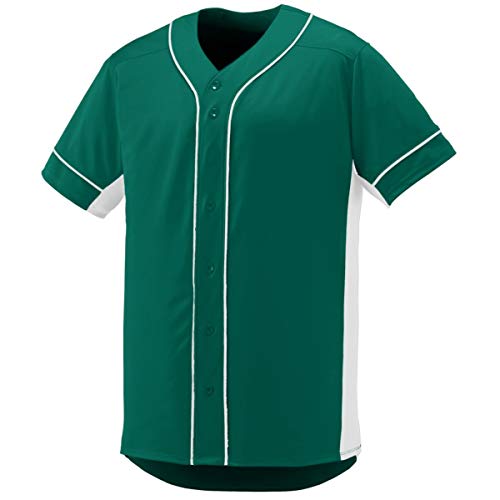 Augusta Sportswear Men's 1661, Dark Green/White, Small