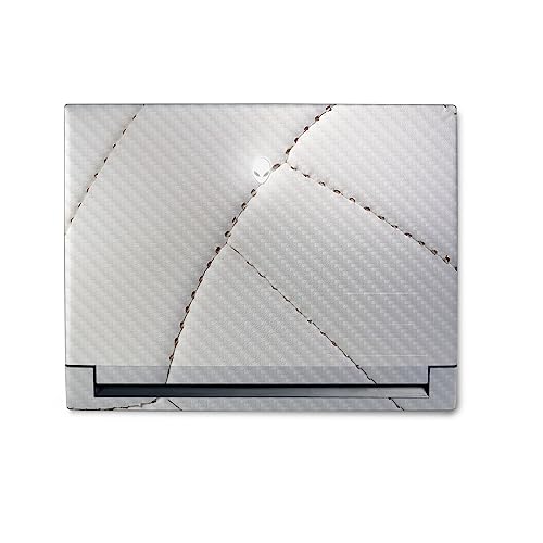 Image of MightySkins Carbon Fiber Skin Compatible with Alienware M18 R1 (2023) Full Wrap Kit - Volleyball Closeup | Protective, Durable Textured Carbon Fiber Finish | Easy to Apply | Made in The USA