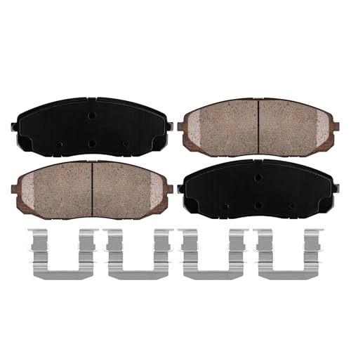 Image of Detroit Axle - Front Brake Pads for 2015-2021 Kia Sedona 2016 2017 2018 2019 2020 Ceramic Brake Pads with Hardware Replacement