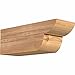 Ekena Millwork RFT06X06X16CRE00SWR Crestline Smooth Rustic Wood Rafter Tails