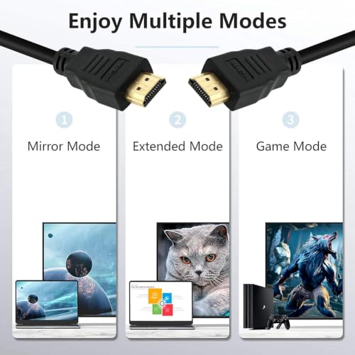 Image of Storite 1.2 Meter 4K HDMI Cable with Ethernet | 4K@30Hz Ultra HD 1080P, 3D Supported, 18Gbps High Speed, Compatible with Laptop, TV, Gaming Box, Projector