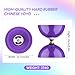 Professional Triple Bearing Diabolo, 5” Purple Chinese Yoyo Diabolo Toy for Adult Kids, Purple Big Yoyo Diablo with 2 Carbon Sticks, 1 Drawstring Bag, 2 Strings