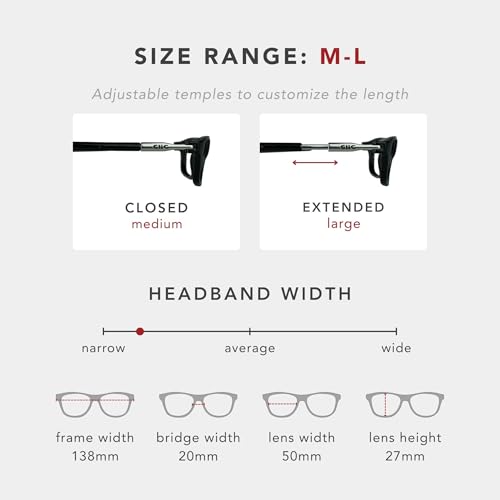 Image of Clic Magnetic Reading Glasses for Men or Women, Computer Readers, Original Long
