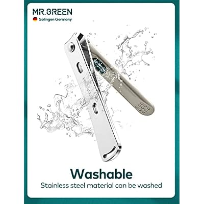 MR.GREEN Nail Clipper 4Pcs Set, Stainless Steel Manicure Pedicure Set, Medical Grade Grooming Kit with Travel Case Gift Box for Man & Woman