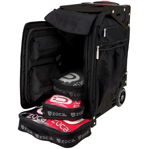 ZUCA Cornhole Pro Bag & Frame - Lightweight Suitcase Carry Luggage, FAA-Compliant Aluminum Frame with Telescoping Handle, Shock-Absorbing Wheels & Water-Resistant Insert Bag, 300 lbs Capacity