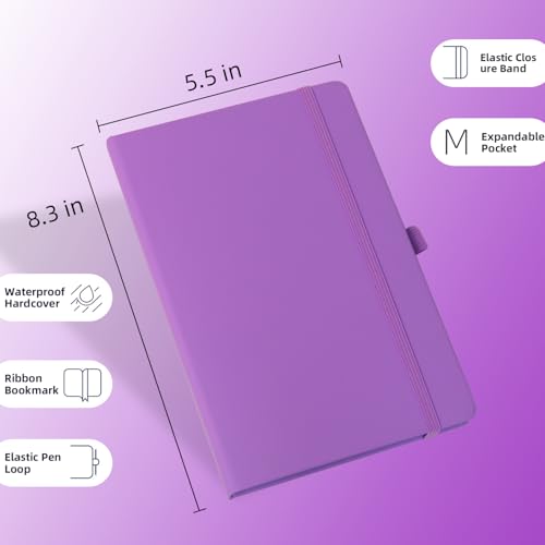 Carnet de notes A5 ligné Liend en lot de 8 pour ne plus manquer de pages