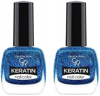 Golden Rose Keratin Nail Color Glitter No:413 - Oje 2li paket