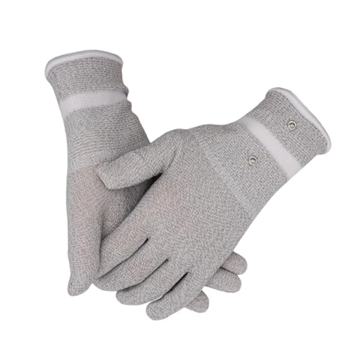 Obotsnoi Breathable Silver Fiber Gloves For Touch Display Devices Enhancing Sensitivity Outdoor Work & Cycling 1 Pair