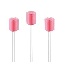 Vista 4 de Hisopos de cuidado bucal desechables, color rosa, 50